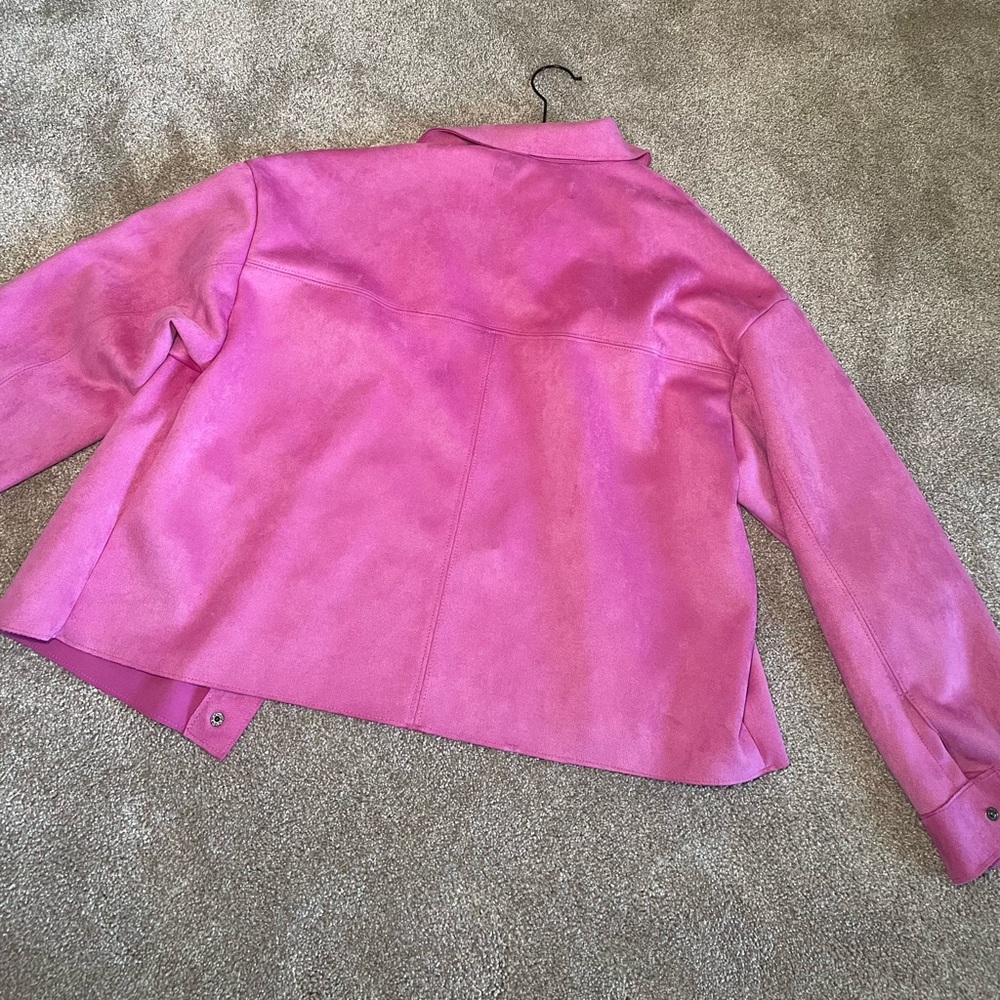 Zara Suede Button Down - image 2